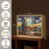 Hemel - Sterren - Mozaïek - Huizen Light Box met batterij (Wandlamp) middel -USP_websiteoverzichtNL
