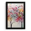 Kunst - Bomen - Natuur - Acryl fotolijst zwart zonder passe partout klein -3d