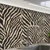 Zebra - Klassiek - Zwart keuken achterwand 2 middel 865 -zzzz3d_schuin
