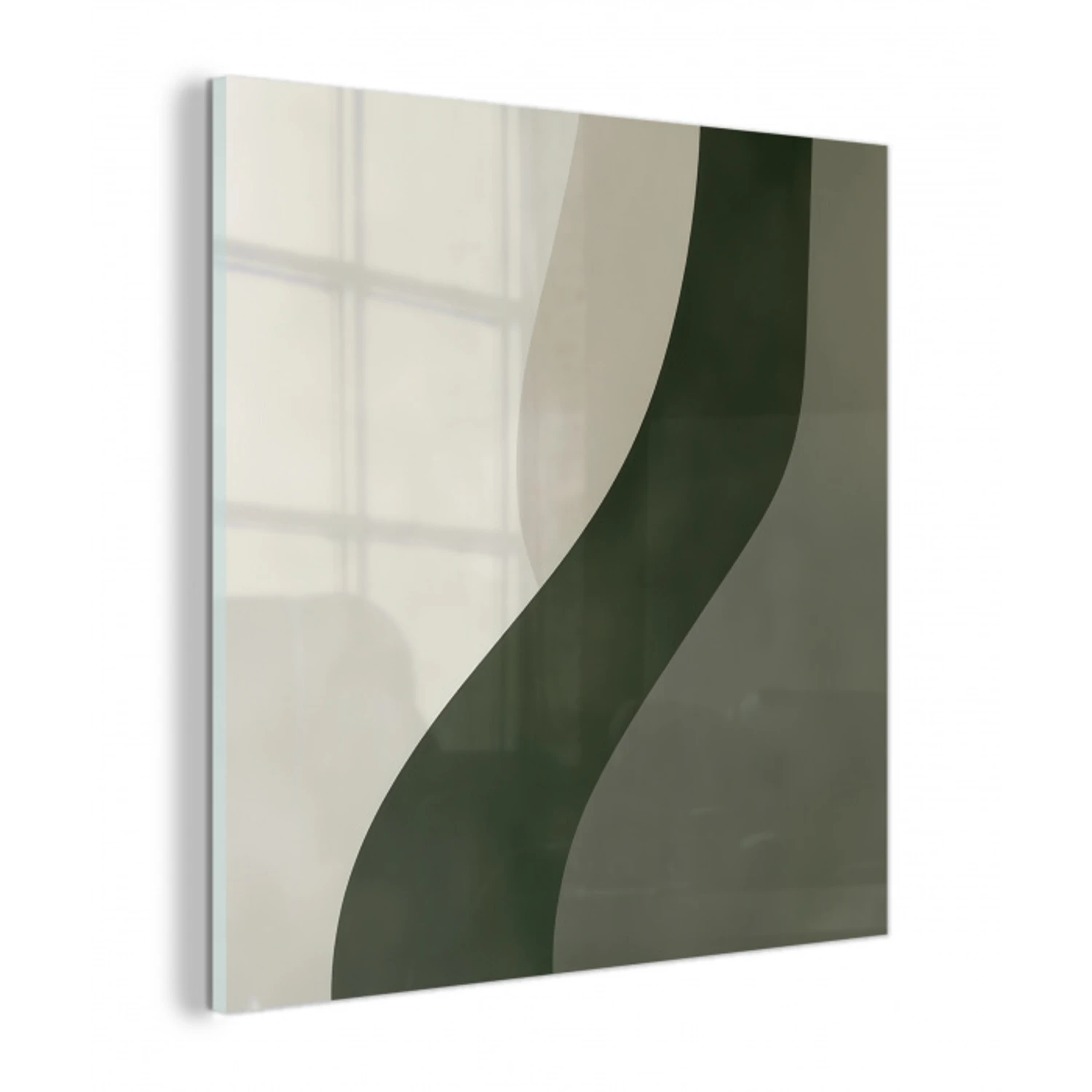 Japandi - Groen - Abstract - Modern plexiglas 5mm klein -z3d