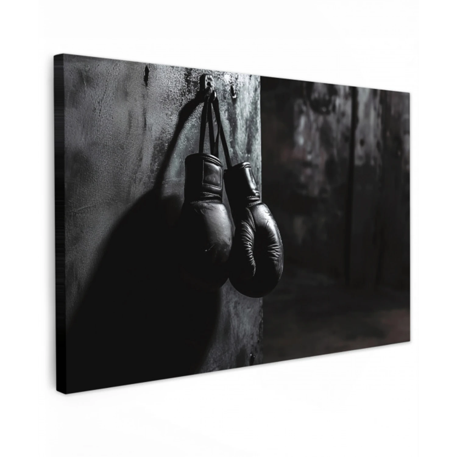 Bokshandschoenen - Muur - Duister - Zwart Tuinposter op houten frame 2 cm dik klein -3d