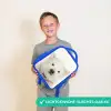 Schattige Ijsbeer Kinderrugzak - Blauw middel -sfeer1_NL