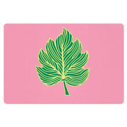 Blad - Groen - Illustratie - Minimalistisch Placemat vinyl groot -zzsfeer1_Kitchenyeah-website