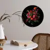 Bloemen - Boeket - Sierlijk Wandcirkel behangsticker klein -sfeer3