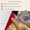 Marmer - Goud - Abstract - Luxe - Zwart en Wit keuken achterwand spatscherm klein -spatscherm_NL