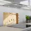 Beige - Paastak - Eieren keuken achterwand spatscherm klein -3d_schuin