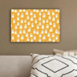 Halloween - Spookjes - Oker canvas 2cm klein 34 -sfeer3
