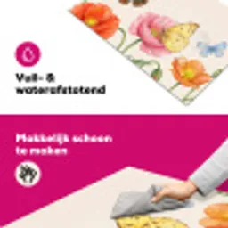 Vlinders - Klaprozen - Illustratie - Kleurrijk Inductie beschermer vinyl 3mm klein -wsfeer6_website
