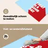 Today is a good day - Rood - lichtblauw Inductie beschemer met haakjes klein -ky-schoon-nl