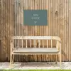 Ons tuintje Tuinposter op houten frame 2 cm dik klein -sfeer4
