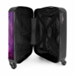 Eenhoorn Omringd door Paarse Natuur NBS - Handbagage koffer - Kinderen Unisex middel -binnenkant