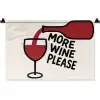 Wijnfles - Quote - Rood - Glas Wandkleed katoen klein -zz3d