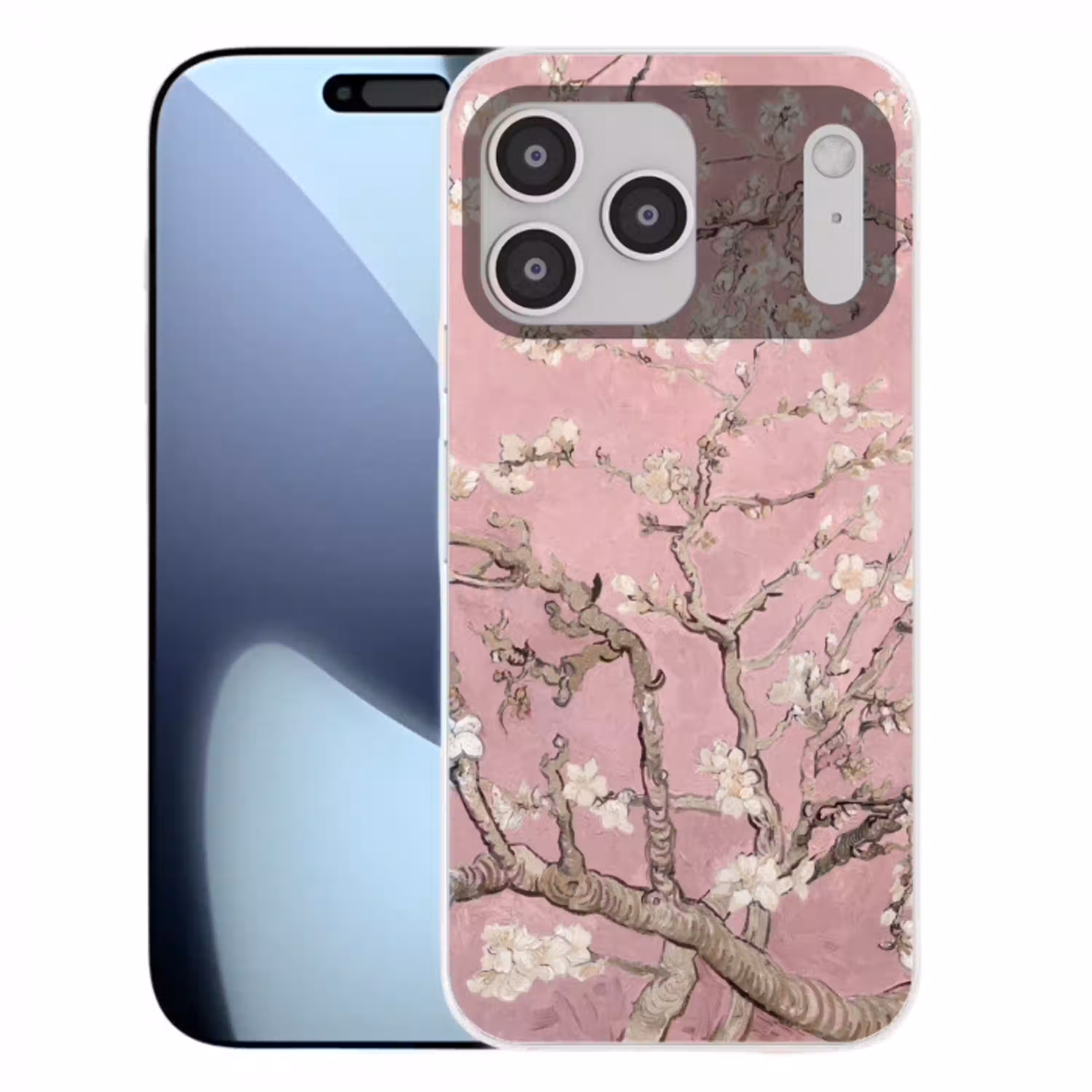 Amandelbloesem - Kunst - Van Gogh - Roze Telefoonhoesje iPhone 17 Pro Max klein -3d