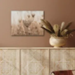 Schermbloem - Droogbloem - Winter - Beige - Minimalistisch PET vilt klein -sfeer4