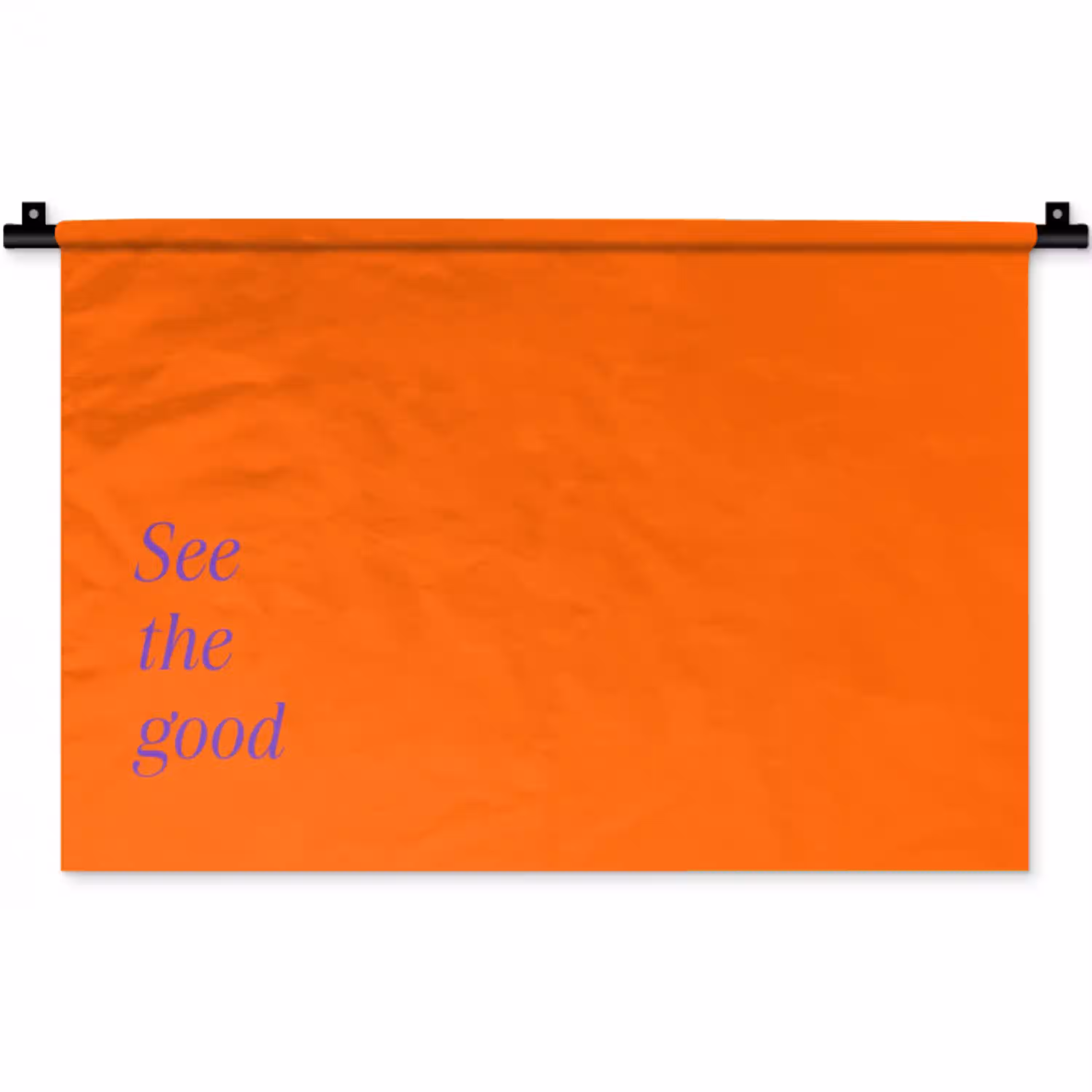 See te good - Paars - Oranje Wandkleed katoen klein -zz3d