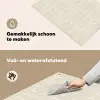 Vierkant - Tegels - Glans - Beige Inductie beschemer met haakjes klein 777 -ky-schoon-nl