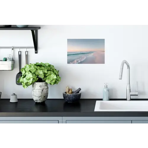 Kustlijn - Pastel - water Muursticker klein -keuken