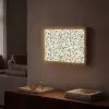 Bladeren - Bessen - Roze Light Box met batterij (Wandlamp) middel 907 -sfeer1