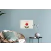 Roos - Rood - Bloem - Valentijn Muursticker klein -plant