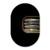 Sardines - Blik - Zwart - Vissen Wandcirkel Ovaal Glas middel -3d