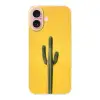 Cactus - Groen - Minimalistisch Apple iPhone 16 klein -3d