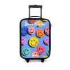 Een speels en kunstzinnig patroon van kleurrijke smileys Kinderkoffer - Zwart klein -3d