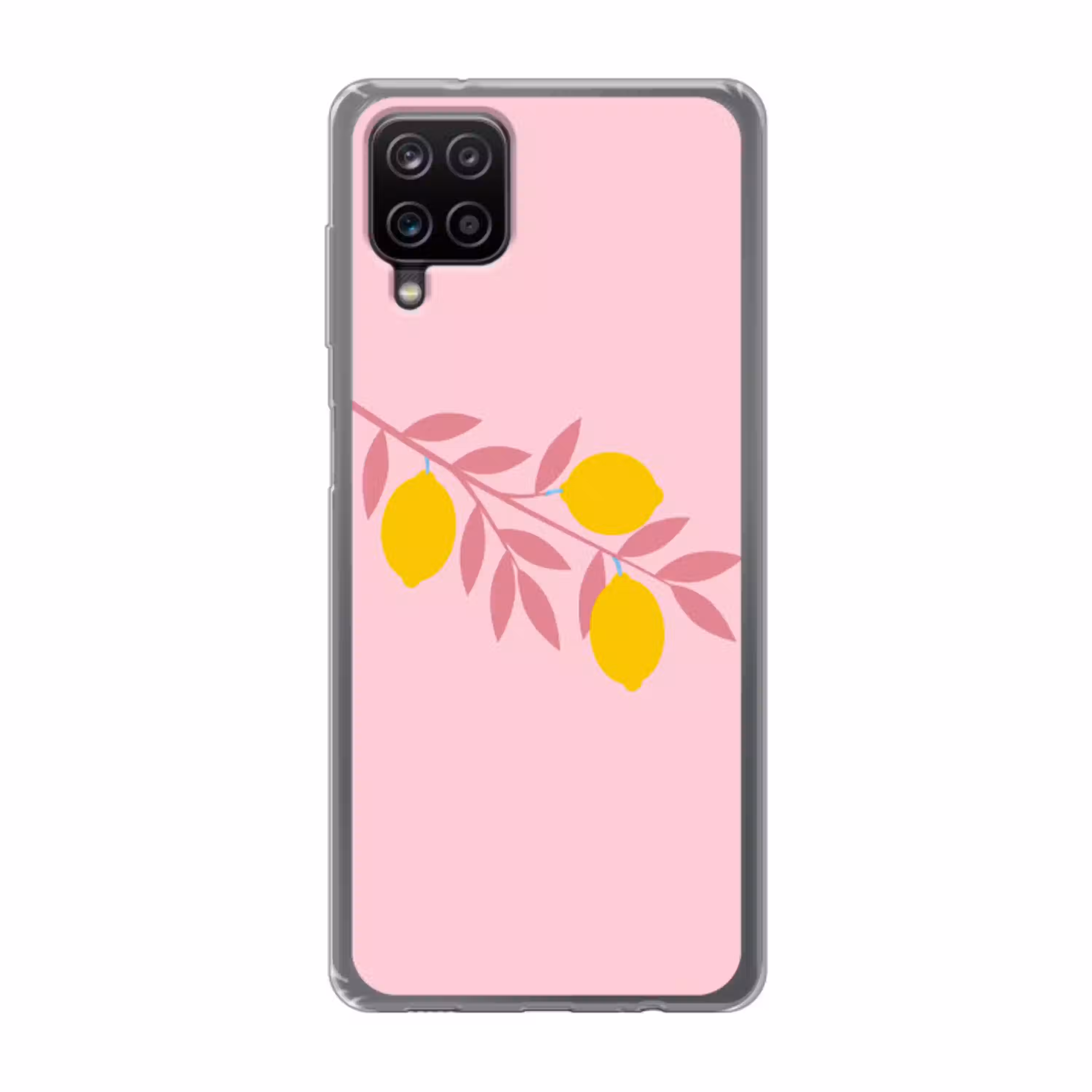 Fruit - Tak - Natuur - Abstract - Roze Telefoonhoesje Samsung Galaxy A12 klein -3d