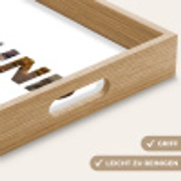Freund - Buchstaben-Collage Dienblad Rechthoek middel -USP_HandgreepDE