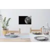 Close-up - Maan - Wit - Textuur Muursticker klein -eettafel