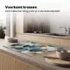 Bladeren - Abstract - Goud - Blauw Inductie beschermer vinyl 3mm klein -sfeer1