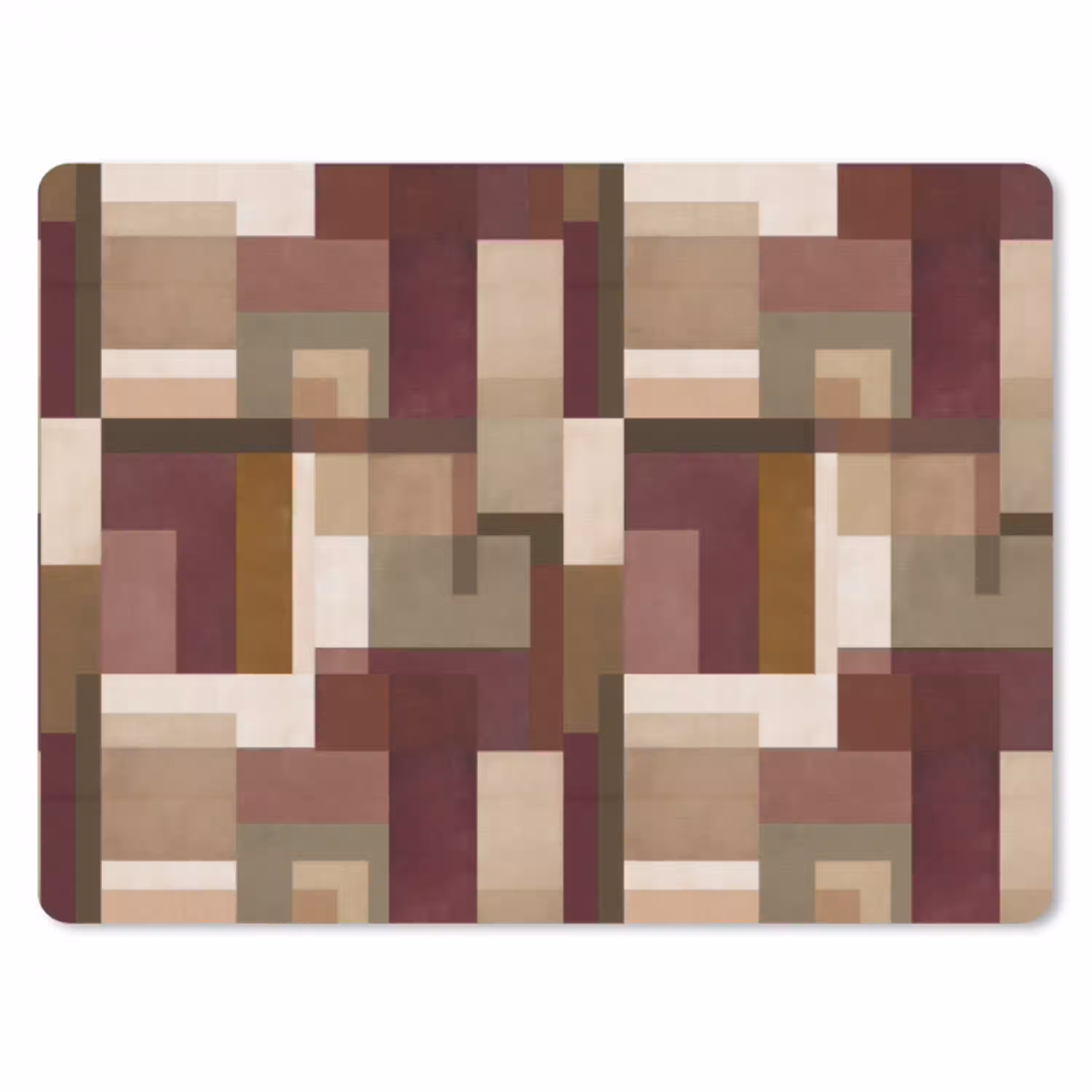 Modern - Geometrie - Kleurrijk muismat rubber klein 262 -3d