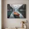 Boot - Bergen - Natuur - Water Textielframe - compleet frame klein -sfeer2