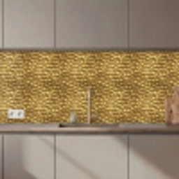 Metaal - Dynamisch - Goud keuken achterwand 2 middel 871 zz_3dshopping