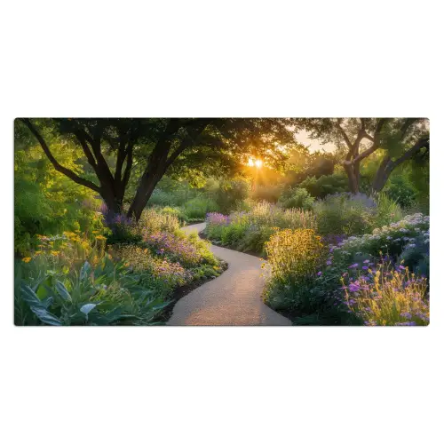 Pad - Bloemen - Park Muismat XXL klein -3d_leeg