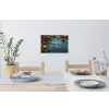 Merry Christmas - Blauw - Kerst - Winter Muursticker klein -eettafel