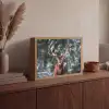 Hert - Winter - Sneeuw - Bos - Natuur - Dier Light Box met batterij (Wandlamp) middel -sfeer2