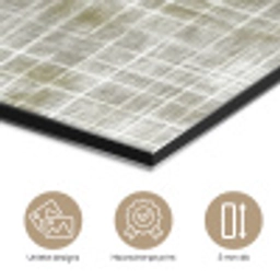 Linnen - Patroon - Groen aluminium wit klein 46 -closeup_NL