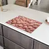 Schelpen - Patroon - Roze Inductie beschermer vinyl 3mm klein -sfeer8