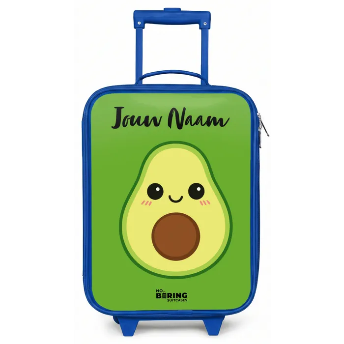 Kawai - Avocado - Groen Kinderkoffer - Blauw klein -zz3dotto