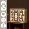 Bloemen - Retro - Bruin Light Box met batterij (Wandlamp) middel 907 -USP_websiteoverzichtNL