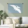 Dino - Pteranodon - Dinosaurus - Blauw Wandkleed katoen klein -sfeer7