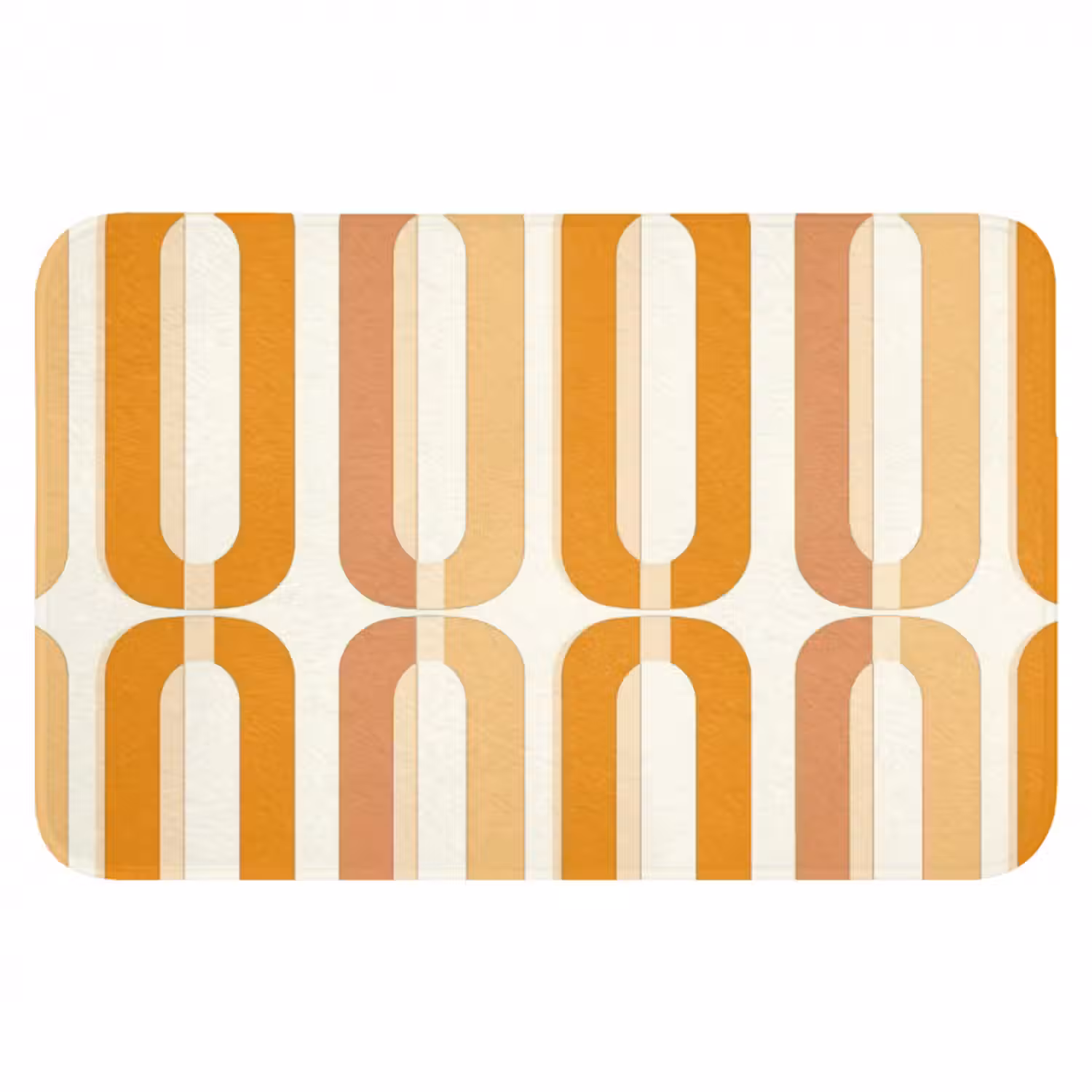 Badmat - U-vorm - Retro - Oranje