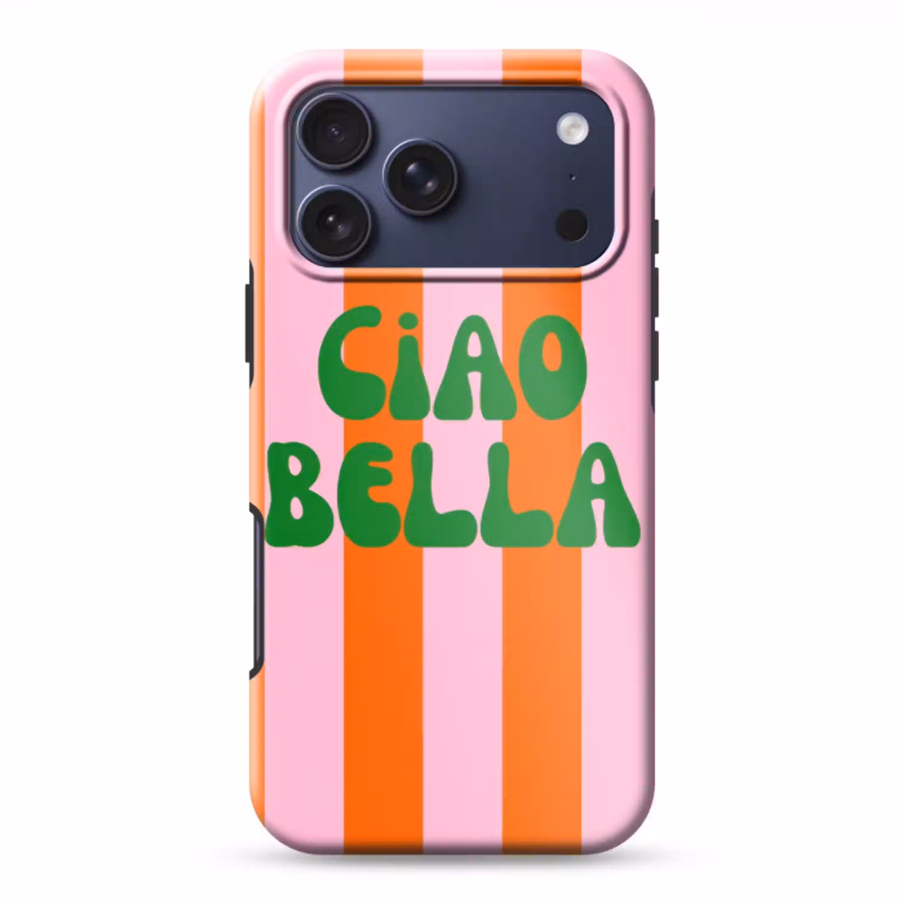 Strepen - Oranje - Verticaal - Ciao bella Toughcase MagSafe Apple iPhone 17 Pro Max klein -3d