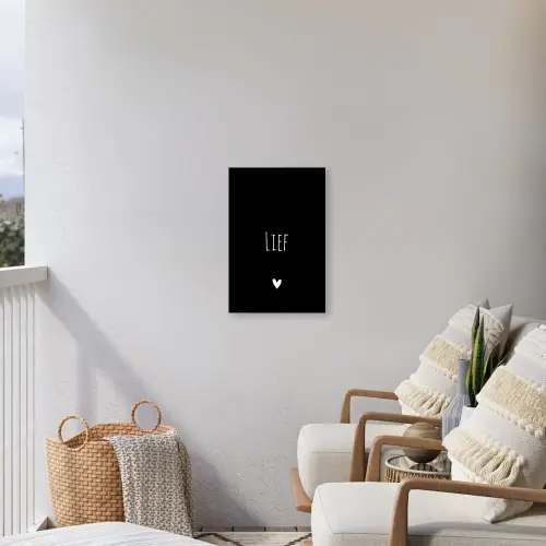 Spreuken - Lief - Quotes Tuinposter op houten frame 2 cm dik klein -sfeer1