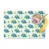 Triceratop - Blauw - Stippen - Boompjes Placemat vinyl groot -zzzproduct_Kitchenyeah-website
