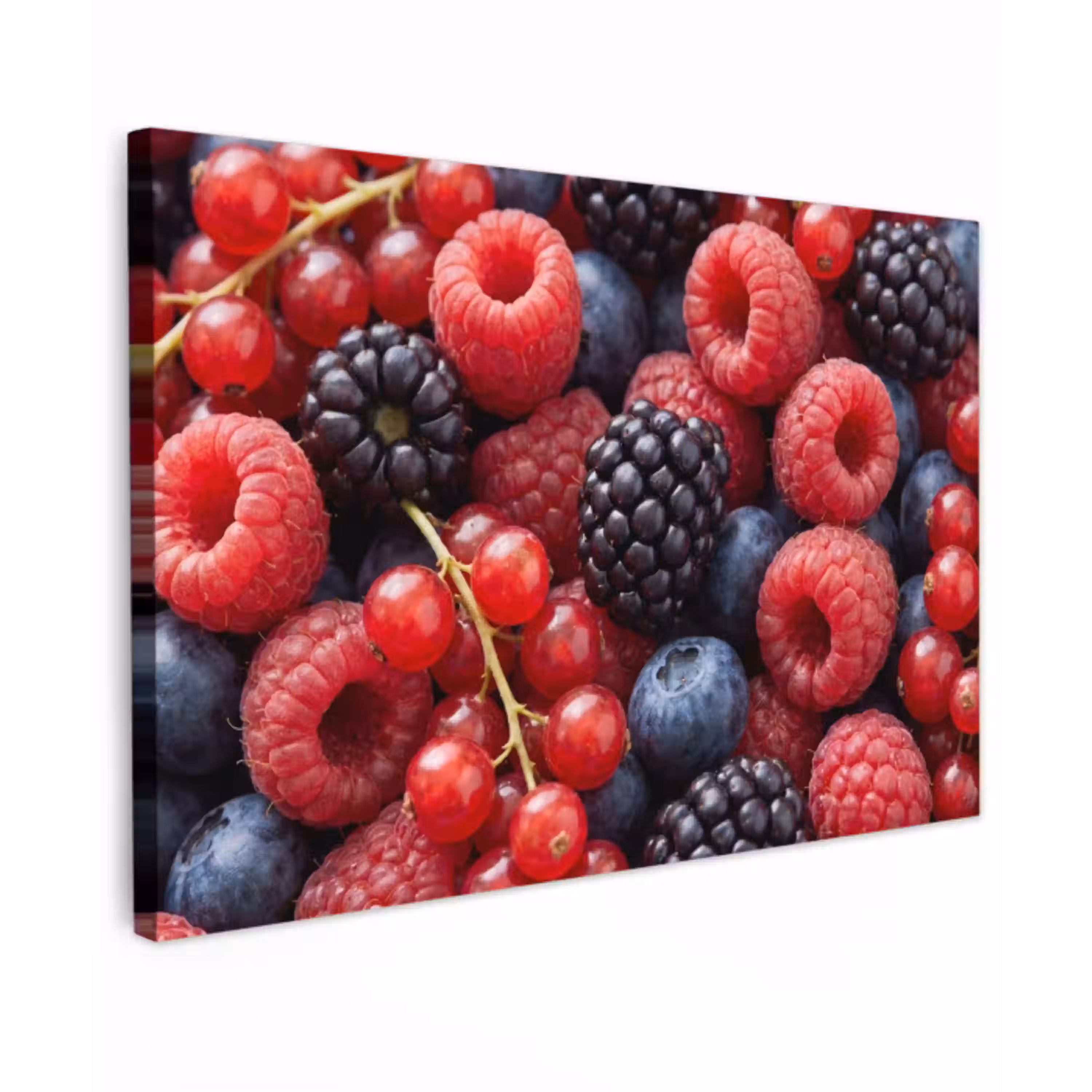 Bessen - Mix - Vers - Eten - Kleurrijk canvas 2cm klein -z3d