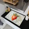 Aardbei - Rood - Mozaïek - Fruit Inductie beschemer met haakjes klein -sfeer1