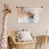 Abstract - Pastel kleuren - Goud - Modern - Aesthetic Wandkleed katoen klein -wsfeer5_kind