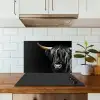 Schotse hooglander - Goud - Vacht - Dieren - Koe keuken achterwand spatscherm klein -sfeer2