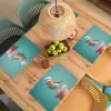 Roodborstje - Vogel - Koksmuts - Sokkel Placemat vinyl groot -zzsfeer5_Kitchenyeah-website